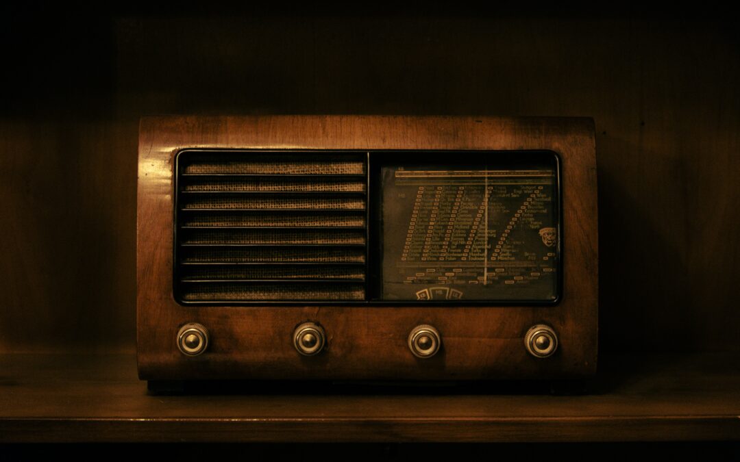Vintage Radio sitting on counter